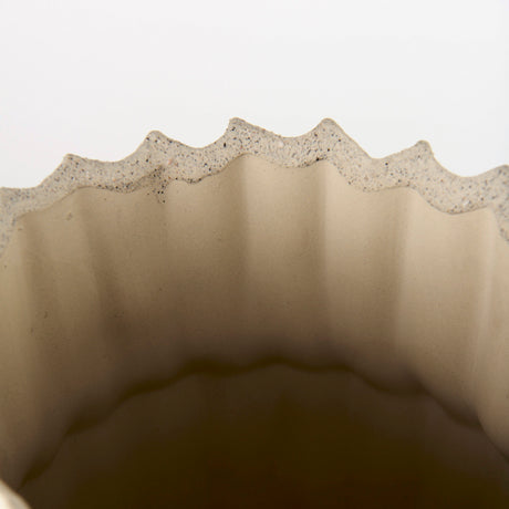 Cardon 14.4H Cream Ceramic Vase from Mercana - Luna Furniture