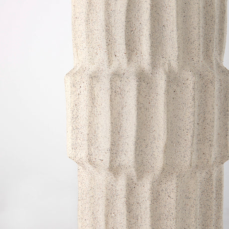 Cardon 14.4H Cream Ceramic Vase from Mercana - Luna Furniture