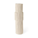 Cardon 23.0H Cream Ceramic Vase from Mercana - Luna Furniture