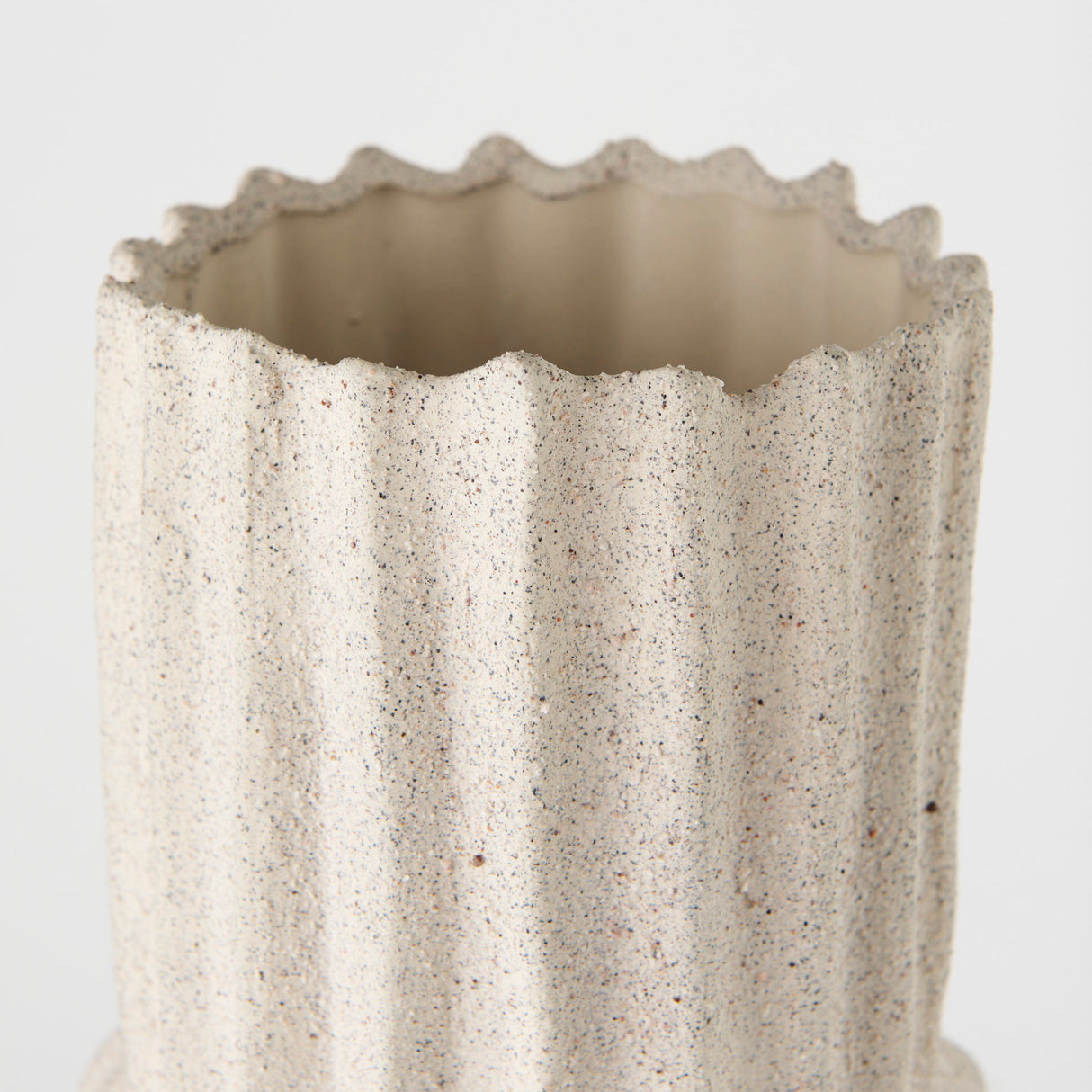 Cardon 23.0H Cream Ceramic Vase from Mercana - Luna Furniture