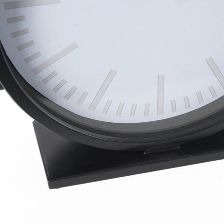 Marian 11.0L x 3.1W x 11.0H Black Studded Round Table Clock from Mercana - Luna Furniture
