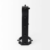 Marian 7.5L x 5.7W x 13.0H Black Studded Table Clock from Mercana - Luna Furniture