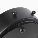 Marian 7.5L x 5.7W x 13.0H Black Studded Table Clock from Mercana - Luna Furniture