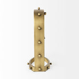 Marian 7.5L x 5.7W x 13.0H Gold Studded Table Clock from Mercana - Luna Furniture