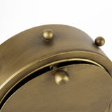 Marian 7.5L x 5.7W x 13.0H Gold Studded Table Clock from Mercana - Luna Furniture