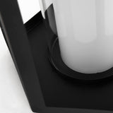 Balley 9.4L x 9.4W x 19.7H Set of Two Matte Black Metal Hexagonal Candle Holder Lanterns from Mercana - Luna Furniture