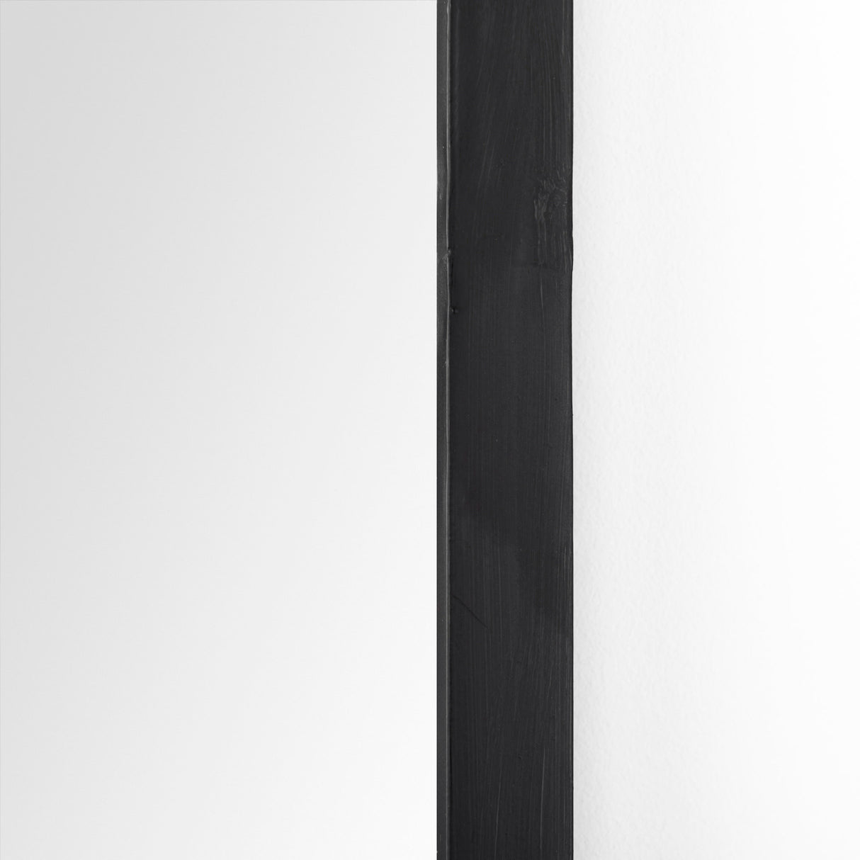 Giovanna 23.6L x 1.2W x 48.8H Black Metal Frame Rounded Arch Vanity Mirror from Mercana - Luna Furniture