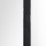 Giovanna 23.6L x 1.2W x 48.8H Black Metal Frame Rounded Arch Vanity Mirror from Mercana - Luna Furniture