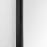 Giovanna 23.6L x 1.2W x 48.8H Black Metal Frame Pointed Arch Vanity Mirror from Mercana - Luna Furniture