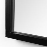Giovanna 23.6L x 1.2W x 48.8H Black Metal Frame Pointed Arch Vanity Mirror from Mercana - Luna Furniture