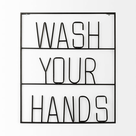 Wash Your Hands Sign from Mercana - Luna Furniture