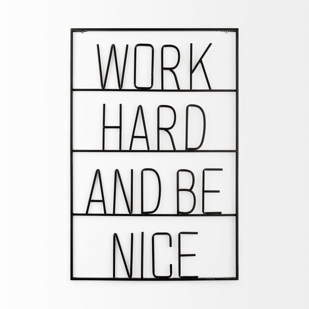 Work Hard and Be Nice Sign from Mercana - Luna Furniture