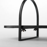 Evianna 30L x 7W x 7H Mirrored W/Black Metal Frame Tray from Mercana - Luna Furniture