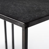 Kasey (Set of 2) 17.7L x 12.6W x 24.4H Galvanized Metal Nesting Accent Tables from Mercana - Luna Furniture