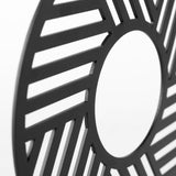Micra 9.1L x 2.6W x 10.9H Matte Black Metal Decorative Object on a Stand from Mercana - Luna Furniture