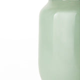 Minty Medium 8.7L x 8.7W x 12.4H Green Glass Vase W/Matte Gold Metal Neck Cuff from Mercana - Luna Furniture