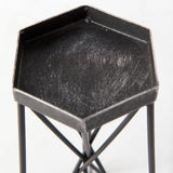 Sixx II Large Antiqued Metal Hexagonal Table Candle Holder from Mercana - Luna Furniture