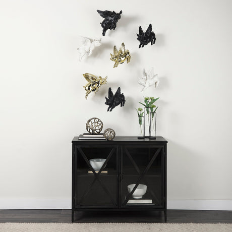 Sphaira Noir I Small 5L x 5W Gold Cast Aluminum Decorative Tree Branch Orb from Mercana - Luna Furniture