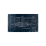 Canoe Blueprint (40 x 24) by Fiona H a Hand Embellished Textured Canvas from Mercana - Luna Furniture