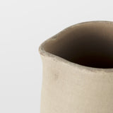 Garand Small 13H Two-Toned White Natural Ceramic Jug from Mercana - Luna Furniture
