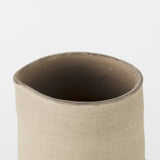 Garand Medium 15H Two-Toned White Natural Ceramic Jug from Mercana - Luna Furniture