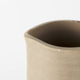 Garand Large 18.8H Two-Toned White Natural Ceramic Jug from Mercana - Luna Furniture