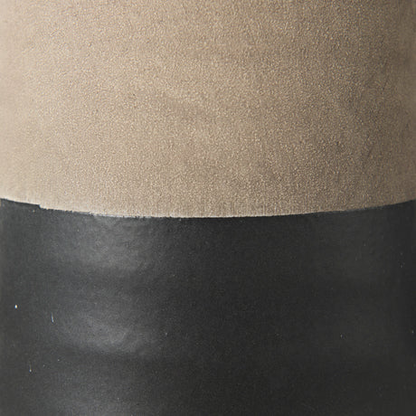 Garand Small 13H Two-Toned Black/Natural Ceramic Jug from Mercana - Luna Furniture