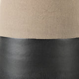 Garand Medium 15H Two-Toned Black/Natural Ceramic Jug from Mercana - Luna Furniture