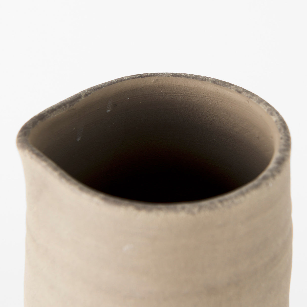 Garand Large 18.8H Two-Toned Black/Natural Ceramic Jug from Mercana - Luna Furniture