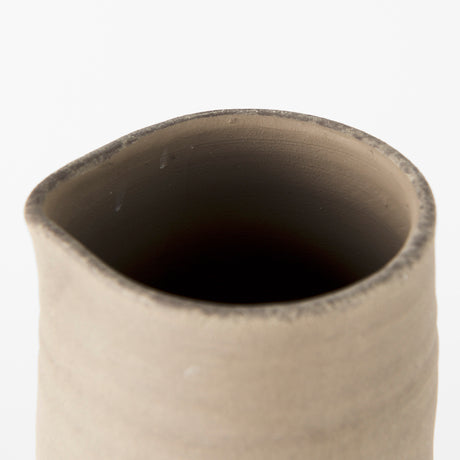 Garand Large 18.8H Two-Toned Black/Natural Ceramic Jug from Mercana - Luna Furniture