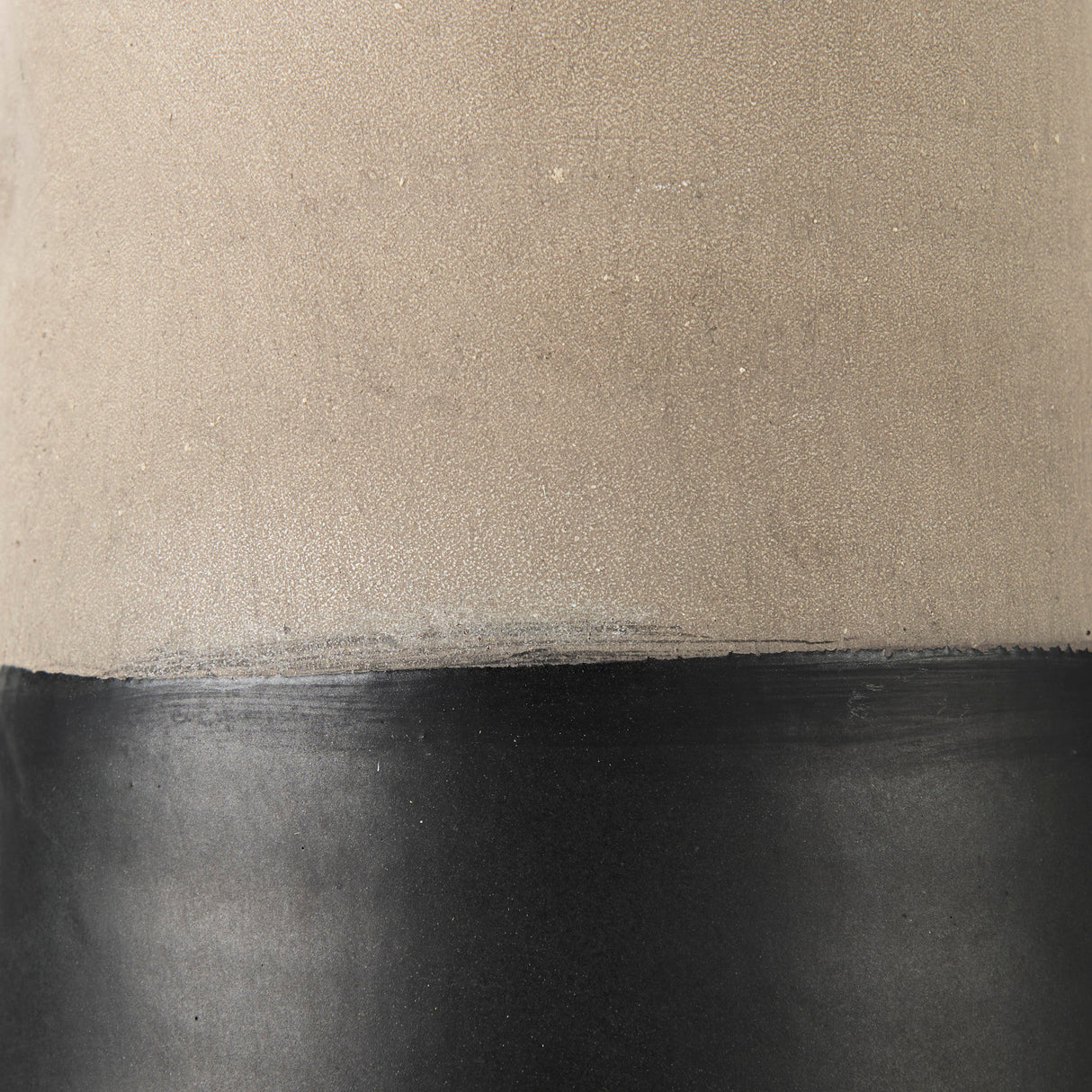 Garand Large 18.8H Two-Toned Black/Natural Ceramic Jug from Mercana - Luna Furniture