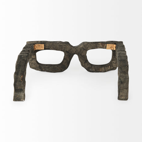Elliot 13L x 14W Brown Wooden Eyeglasses from Mercana - Luna Furniture