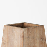 Allen I Large Natural Wooden Base Oval Vase from Mercana - Luna Furniture