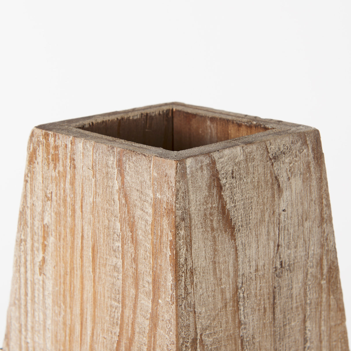 Allen II Small Natural Wooden Base Oval Vase from Mercana - Luna Furniture