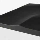 Kiran 17L x 17W x 30H Black Wood W/ Black Metal Base C-Shape Bar Stool from Mercana - Luna Furniture