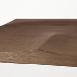 Kiran 17L x 17W x 26H Medium Brown Wood W/ Antique Nickel Finished Metal Frame Counter Stool from Mercana - Luna Furniture