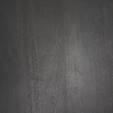 Maxwell 34L x 34W x 16H Dark Brown Wood W/ Black Metal Pedestal Base Round Coffee Table from Mercana - Luna Furniture