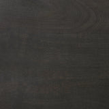 Maxwell 20" Round Dark Brown Wood w/ Black Metal Pedestal Side Table from Mercana - Luna Furniture
