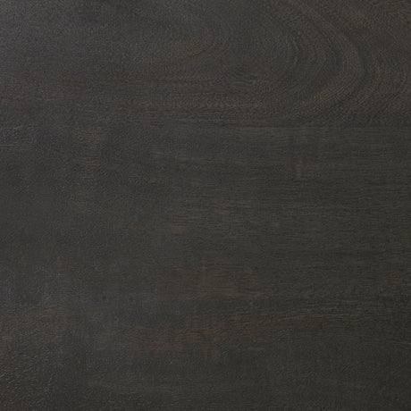 Maxwell 20" Round Dark Brown Wood w/ Black Metal Pedestal Side Table from Mercana - Luna Furniture
