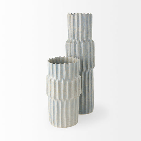 Cardon 23.0H Gray Ceramic Vase from Mercana - Luna Furniture