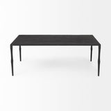 Timothy 42.0 X 22.0 X 15.5 Ebony Black Iron Coffee Table from Mercana - Luna Furniture