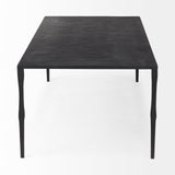 Timothy 42.0 X 22.0 X 15.5 Ebony Black Iron Coffee Table from Mercana - Luna Furniture