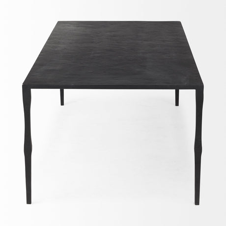 Timothy 42.0 X 22.0 X 15.5 Ebony Black Iron Coffee Table from Mercana - Luna Furniture