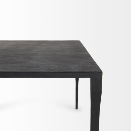 Timothy 42.0 X 22.0 X 15.5 Ebony Black Iron Coffee Table from Mercana - Luna Furniture