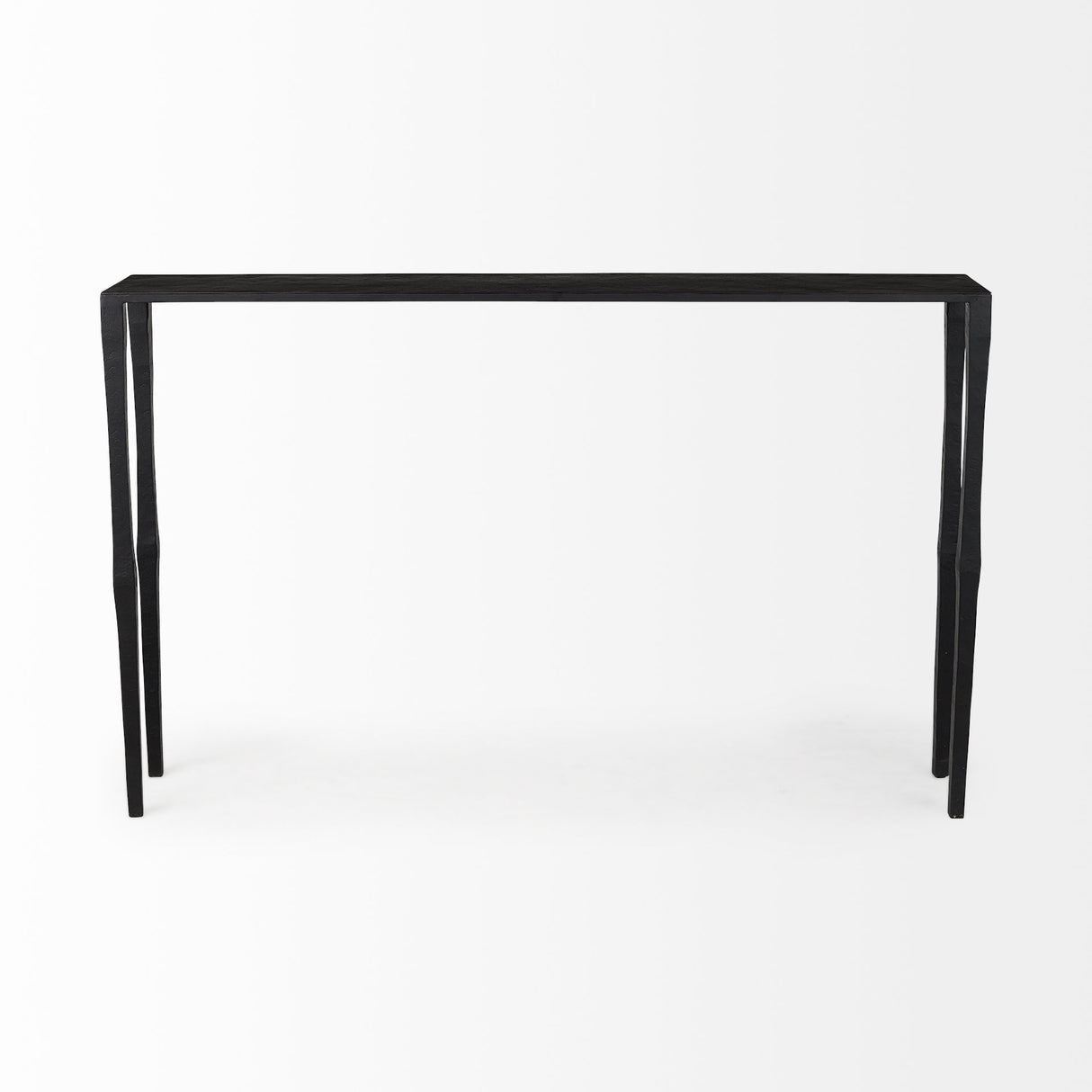 Timothy 48.0 X 8.0 X 30.0 Ebony Black Iron Console Table from Mercana - Luna Furniture