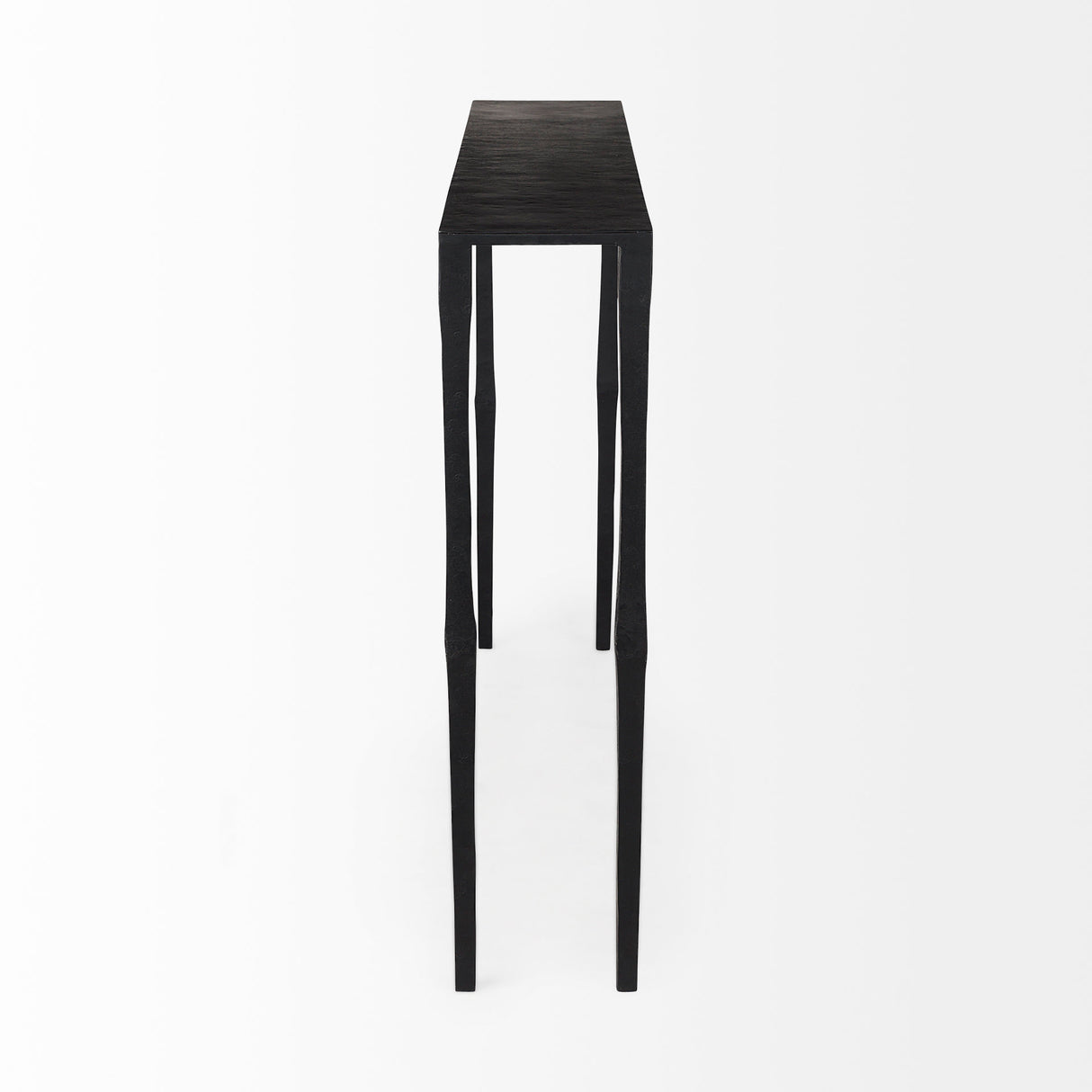 Timothy 48.0 X 8.0 X 30.0 Ebony Black Iron Console Table from Mercana - Luna Furniture