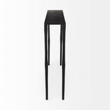 Timothy 48.0 X 8.0 X 30.0 Ebony Black Iron Console Table from Mercana - Luna Furniture