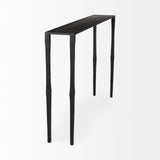 Timothy 48.0 X 8.0 X 30.0 Ebony Black Iron Console Table from Mercana - Luna Furniture