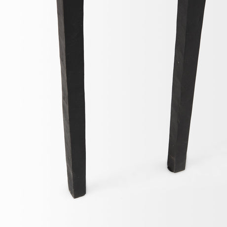 Timothy 48.0 X 8.0 X 30.0 Ebony Black Iron Console Table from Mercana - Luna Furniture