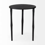 Timothy 16.0L x 16.0W X 20.0H Ebony Black Iron Side Table from Mercana - Luna Furniture